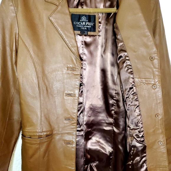 Oscar Piel 100% leather jacket - Picture 2 of 4